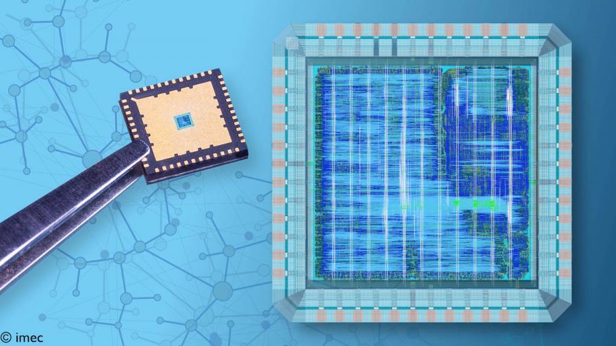 De nieuwe chip van imec werkt met spiking recurrent neuraal netwerk