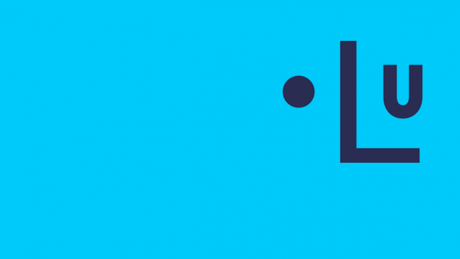 Letters LU op helblauw vlak staan voor Ludwig AI assistant Boltzmann